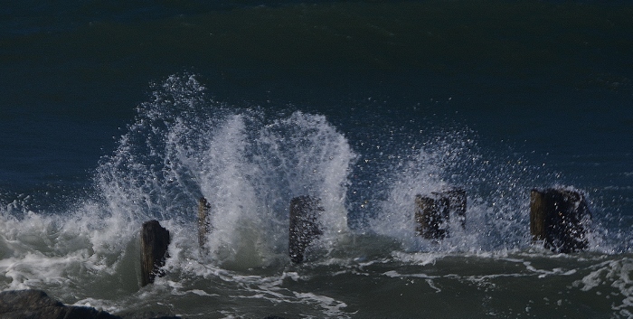 crashing waves